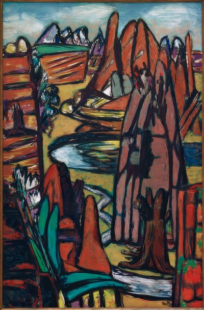 Boulder-Felslandschaft af Max Beckmann