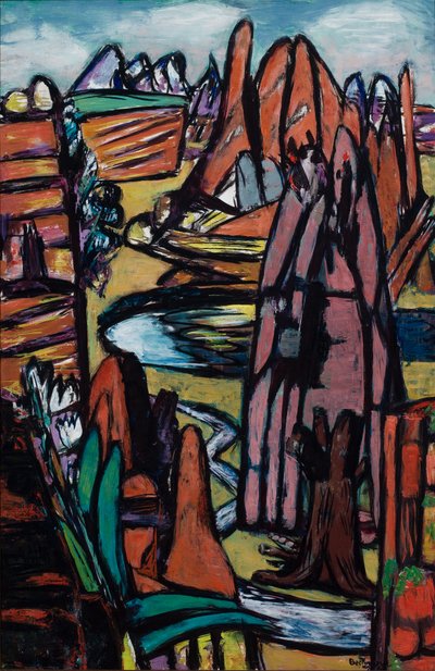 Boulder - stenet landskab af Max Beckmann
