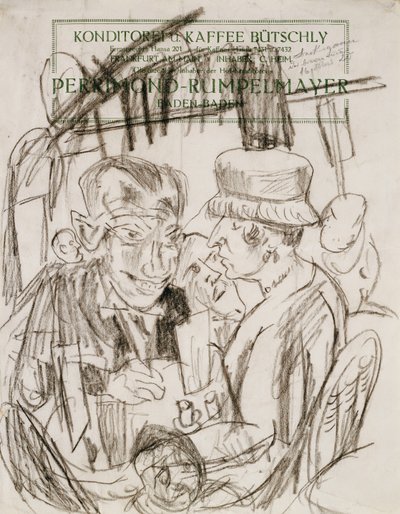 Cafeliv; Cafehausszene af Max Beckmann