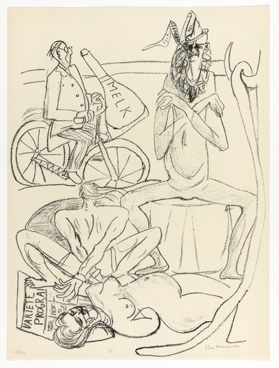 Cirkus, tallerken 12 fra Day and Dream af Max Beckmann