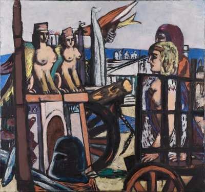 Borttransporten af sfinkserne af Max Beckmann
