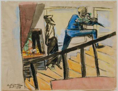 Piggladen af Max Beckmann