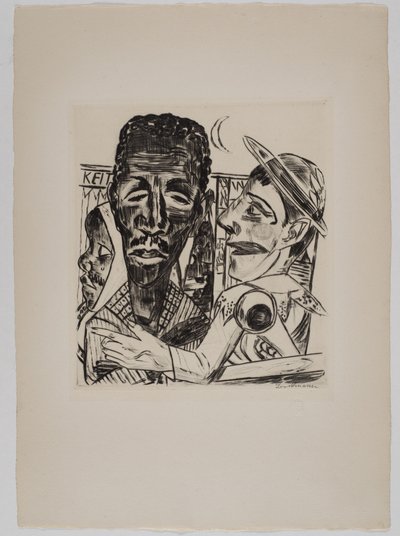 "Den sorte mand" af Max Beckmann