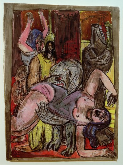 Hundene bliver større af Max Beckmann