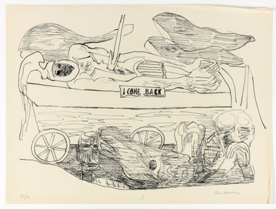Dream of War, tallerken 10 fra Day and Dream af Max Beckmann