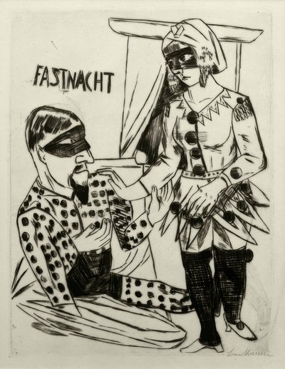 fastelavn af Max Beckmann
