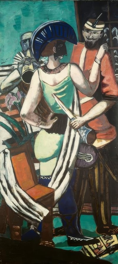 Mardi Gras Paris af Max Beckmann
