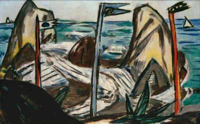 Rocks ved Bandol af Max Beckmann