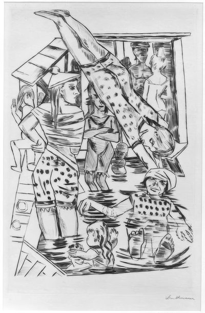Kvinders bad af Max Beckmann
