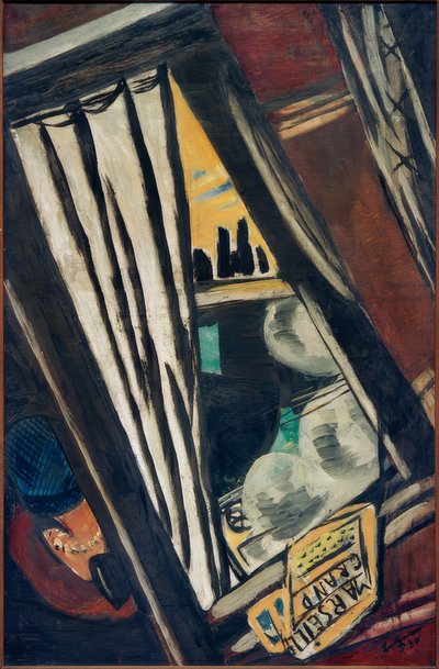 Golden Arrow: Udsigt fra hurtigtogsvinduet af Max Beckmann