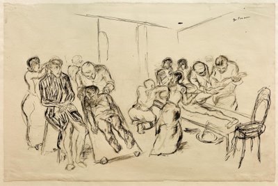 Stor operationsstue af Max Beckmann