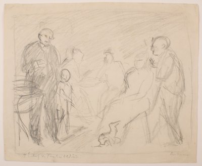 II [Anden] Skitse til Zech familieportræt af Max Beckmann