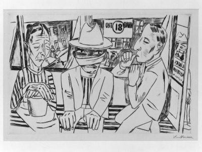 I sporvognen af Max Beckmann