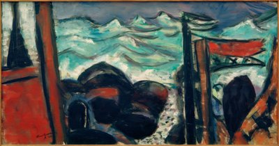 Lille stormfuldt hav af Max Beckmann