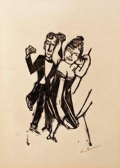 Lille dansende par af Max Beckmann