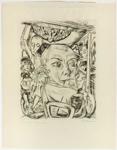 Queen Bar (selvportræt) af Max Beckmann