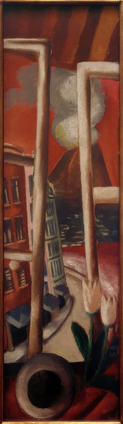 Landskab med Vesuv af Max Beckmann