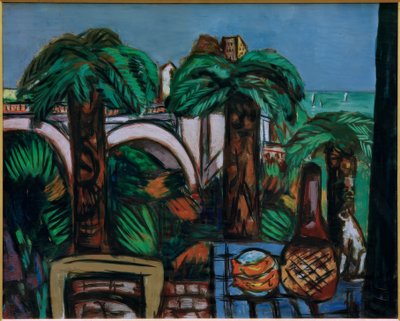 Landskab med tre palmer. Beaulieu af Max Beckmann