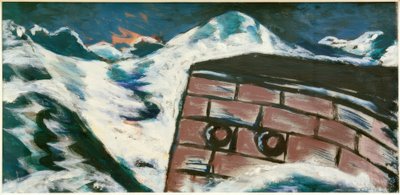 Landing kaj i en storm af Max Beckmann