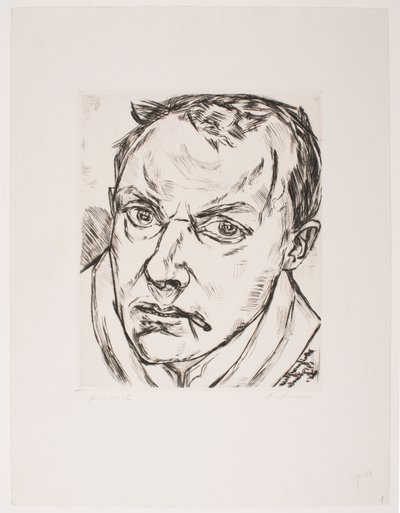 Stort selvportræt af Max Beckmann