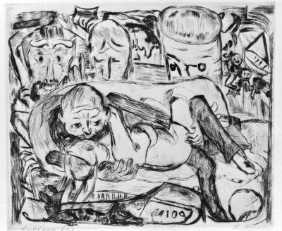 Liebespaar II af Max Beckmann