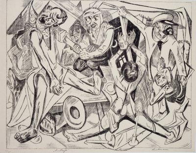 Malepatrus, af Max Beckmann (1884-1950), litografi. Tyskland, det 20. århundrede. af Max Beckmann