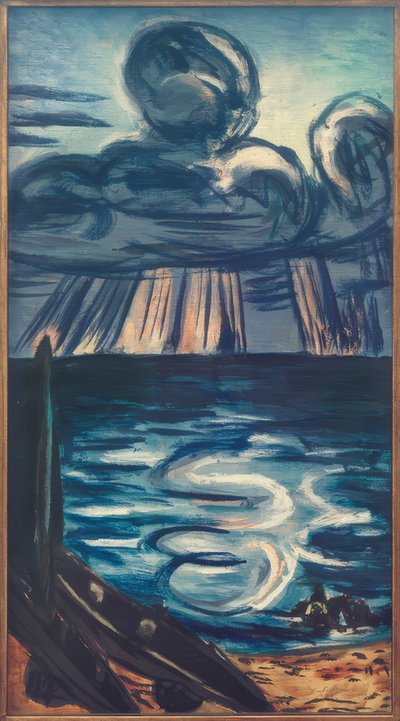 Hav med stor sky af Max Beckmann