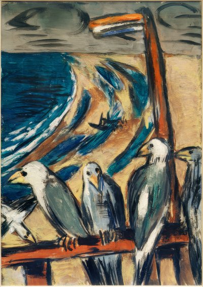 Måger i stormen af Max Beckmann