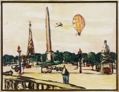 Place de la Concorde ved Tag af Max Beckmann
