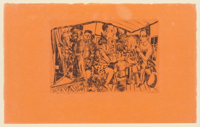 Tavle 2 i serien: Årligt marked af Max Beckmann