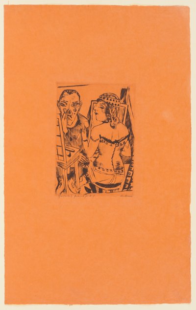 Tavle 2 i serien: Årligt marked af Max Beckmann