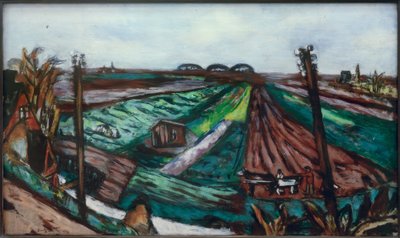 Polderlandskab med Hembrug af Max Beckmann