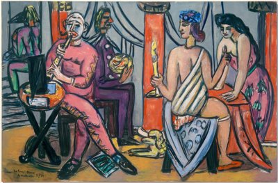 Pompeji-klovne af Max Beckmann