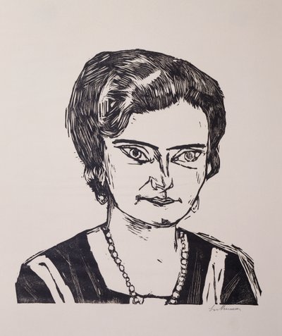 Portræt af fru HM (Naila) af Max Beckmann