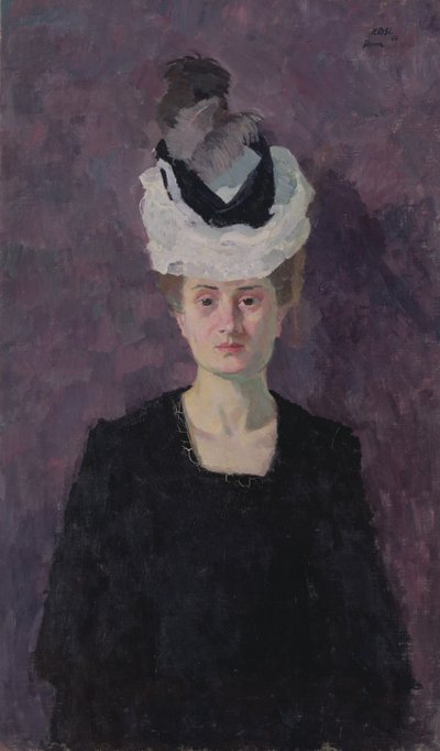 Portræt af fru Minna Tube-Beckmann af Max Beckmann