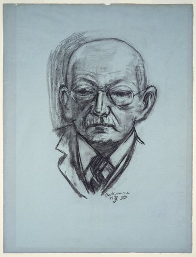 Portræt af Georg Swarzenski af Max Beckmann