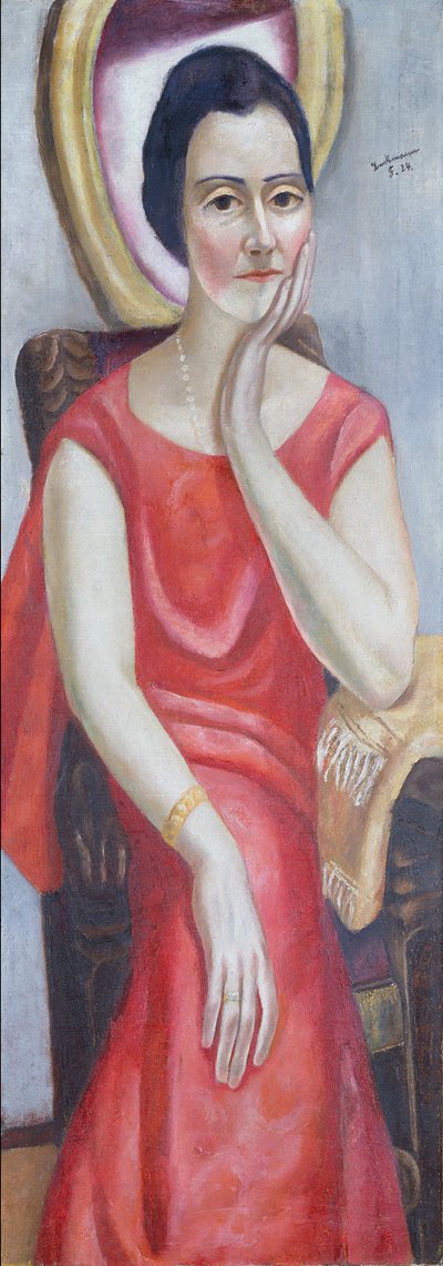 Portræt af Käthe von Porada af Max Beckmann
