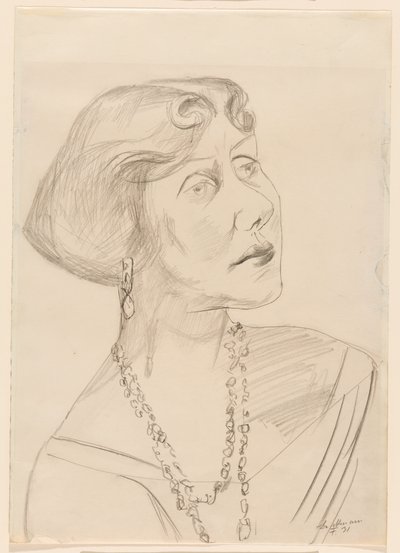 Portræt af Lilly von Schnitzler af Max Beckmann
