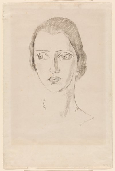 Portræt af Marie-Louise von Motesiczky af Max Beckmann