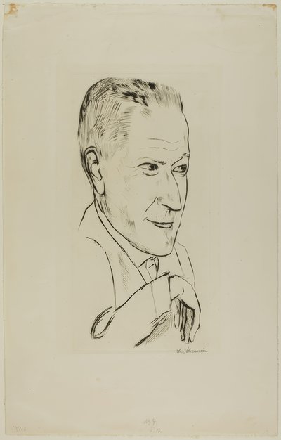 Portræt af Reinhard Pieper af Max Beckmann
