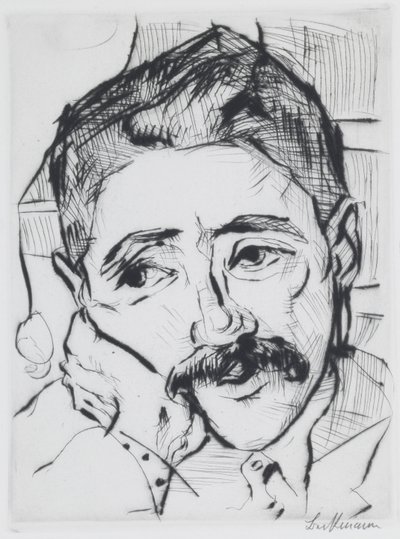 Portræt af Walter Carl af Max Beckmann