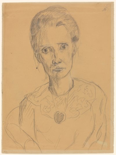 Portræt af en kvinde af Max Beckmann