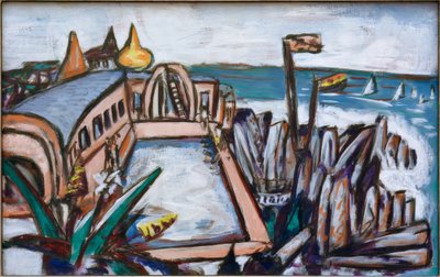 Cap Martin swimmingpool af Max Beckmann