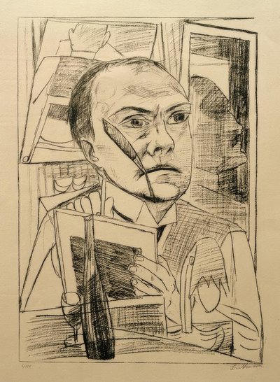 Selv på hotellet af Max Beckmann