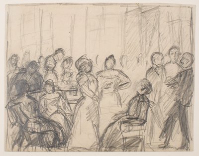 Skitse til Samfundsfest af Max Beckmann