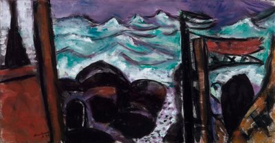 Lille stormfuldt hav af Max Beckmann