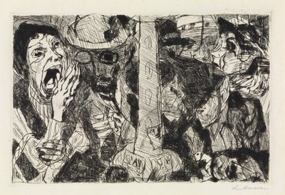 Gade II af Max Beckmann