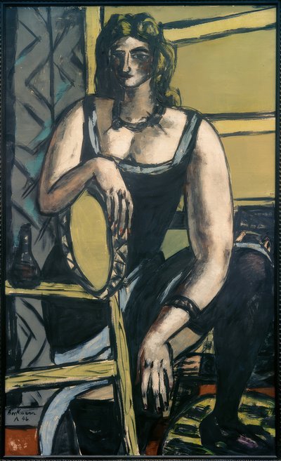 Dansere med tamburin af Max Beckmann