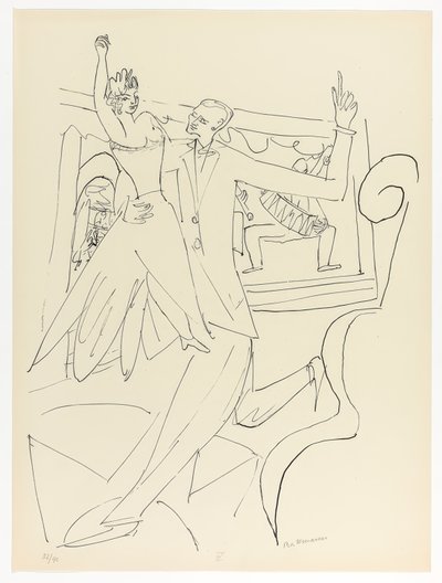 Tango, tallerken fire fra Day and Dream af Max Beckmann