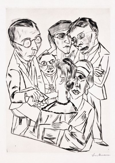 Kunstneren i samfundet af Max Beckmann